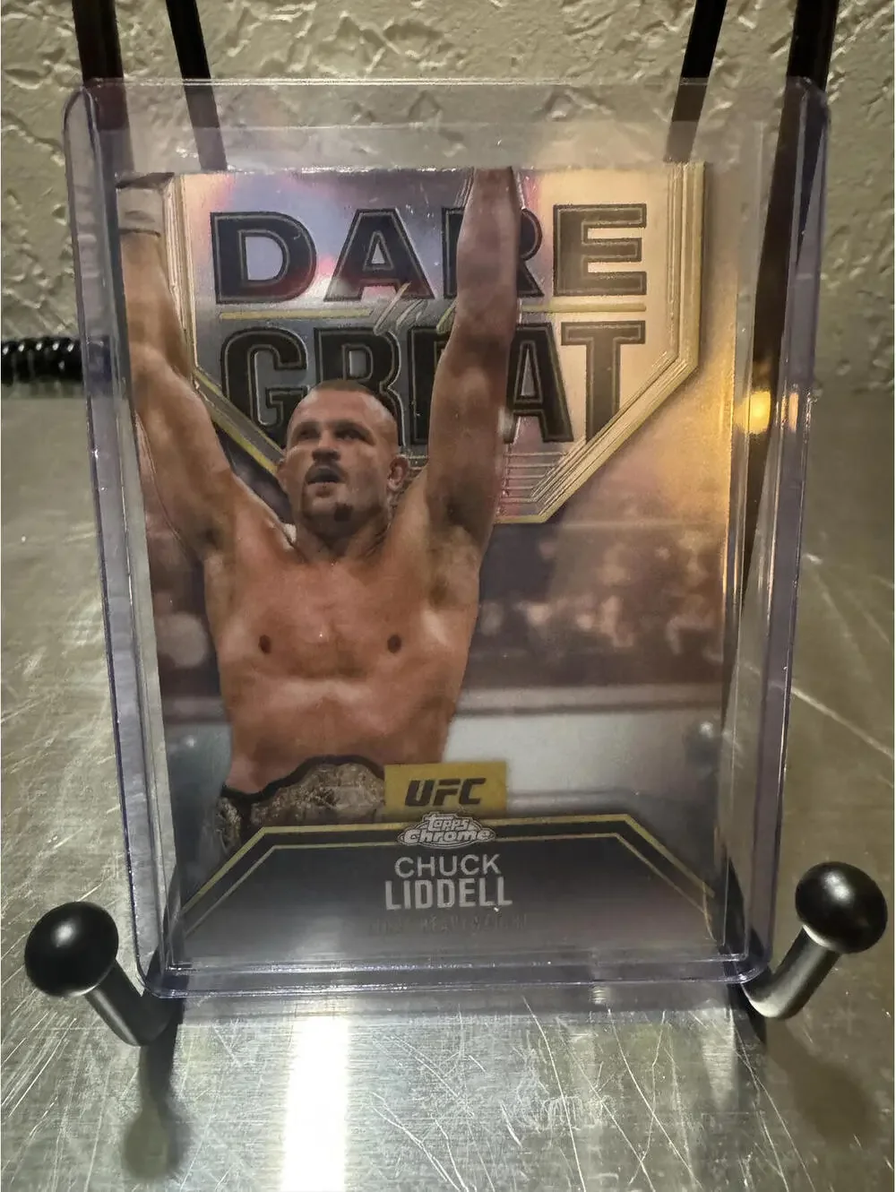 UFC Topps Chrome Trading Cards Collection with Chuck Liddell Dare Great Card